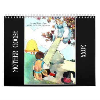 One Year Of Mother Goose Nursery Rhymes Calendar by colorwash at Zazzle