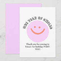 ONE YEAR OF SMILES Birthday Infant add details