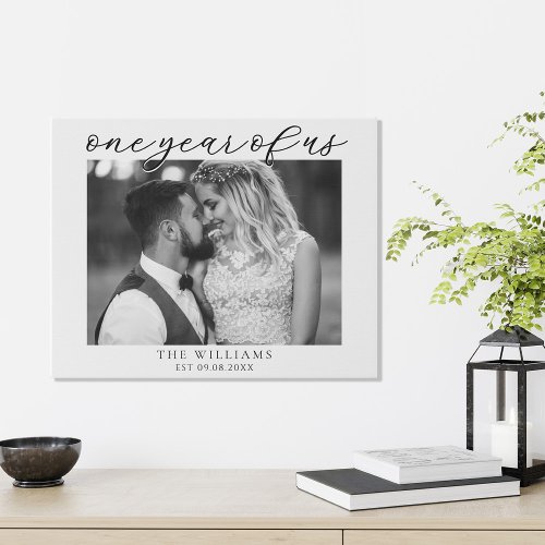 One Year of Us First Wedding Anniversary