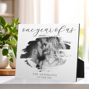 One Year of Us First Wedding Anniversary Plaque