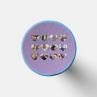One Year of Walking in Love 12 Heart Photo Collage Golf Tees