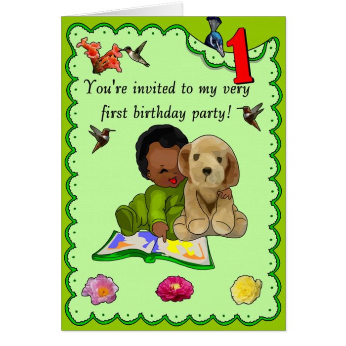 One Year Old Birthday Cards