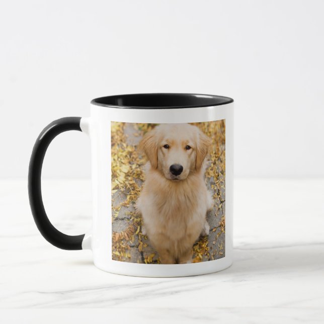 One year old Golden Retriever, portrait Mug (Left)