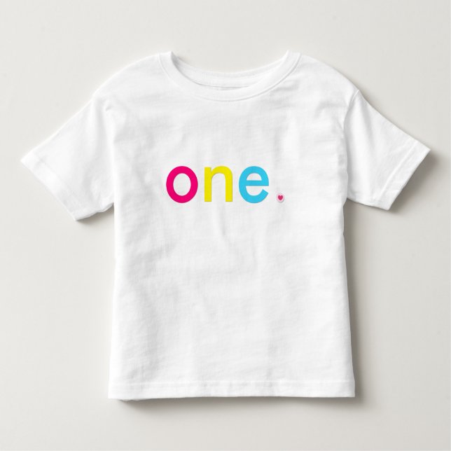 One year old toddler t-shirt (Front)