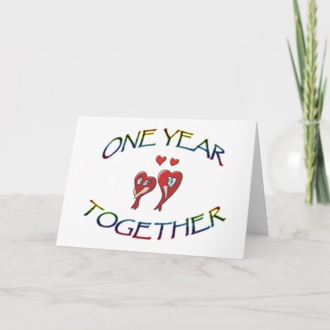 ONE YEAR TOGETHER CARD (Front)