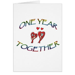 ONE YEAR TOGETHER CARDS