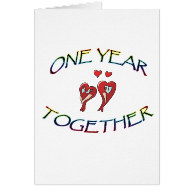ONE YEAR TOGETHER CARDS (Front)
