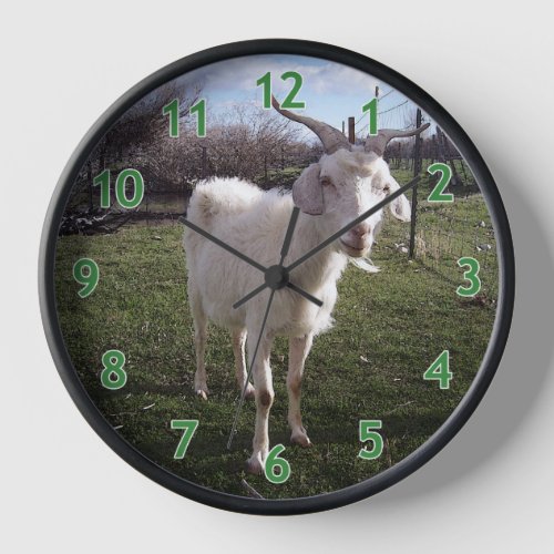 One Young Goat Clock