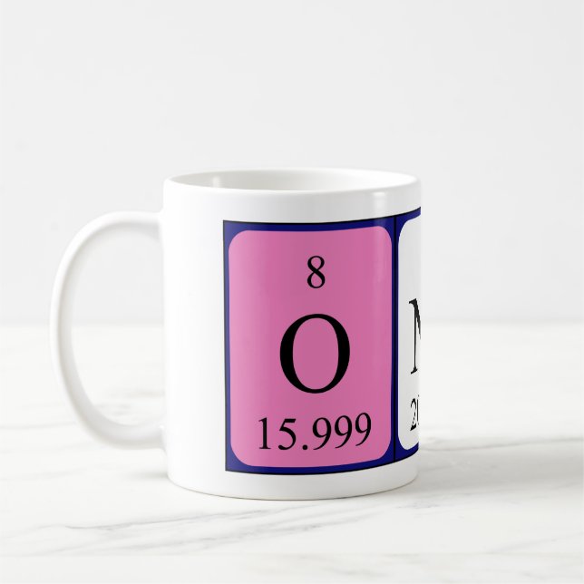 Oneal periodic table name mug (Left)