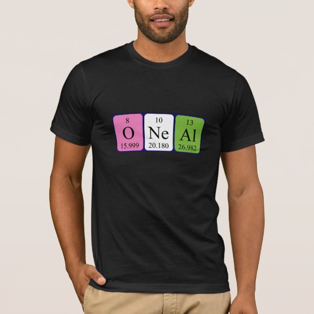 Oneal periodic table name shirt (Front)