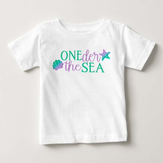 Oneder The Sea Birthday  Baby T-Shirt (Front)