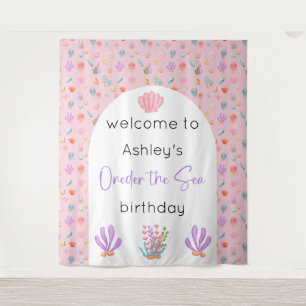 Oneder The Sea Birthday Backdrop Tapestry