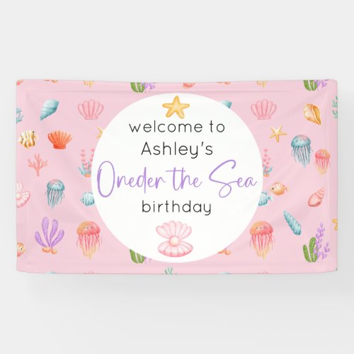 Oneder The Sea Birthday Banner