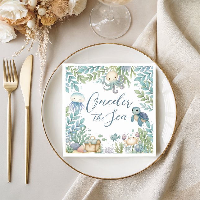 Oneder the Sea Birthday Party Napkins (Creator Uploaded)