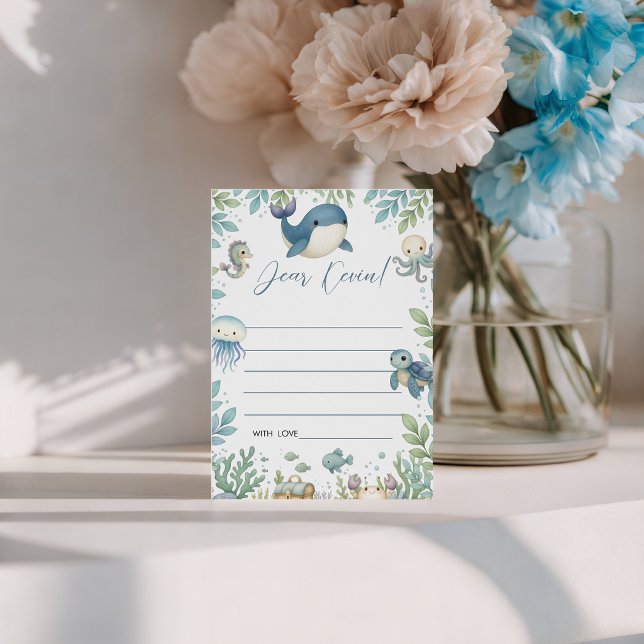 Oneder the Sea Birthday Time Capsule Invitation (Creator Uploaded)