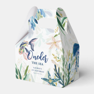 Oneder the Sea Coastal 1st Birthday Favor Boxes