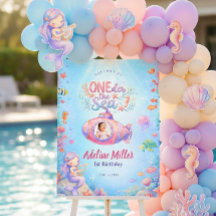 ONEder the Sea Girl First Birthday Photo Welcome