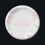 Oneder The Sea Girls 1st Birthday Paper Plates<br><div class="desc">Oneder The Sea - A cute underwater ocean animal themed 1st Birthday paper plates with watercolor sea animals - Whale,  Turtle,  Jellyfish,  Octopus,  Fish,  Crabs. Perfect for your little girl's first birthday party.</div>