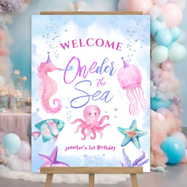 ONEder The Sea | Mermaid 1st Birthday Cute Ocean Foam Board (Creator Uploaded)