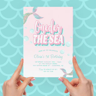 Ocean 1st Birthday Invitations & Invitation Templates