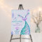 Oneder the Sea Mermaid 1st birthday Welcome Sign