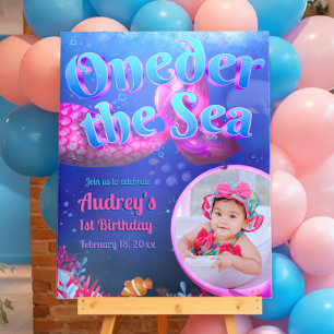 Oneder the Sea - Mermaid Welcome Sign with Photo