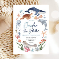 Oneder the Sea Nautical Ocean 1st First Birthday
