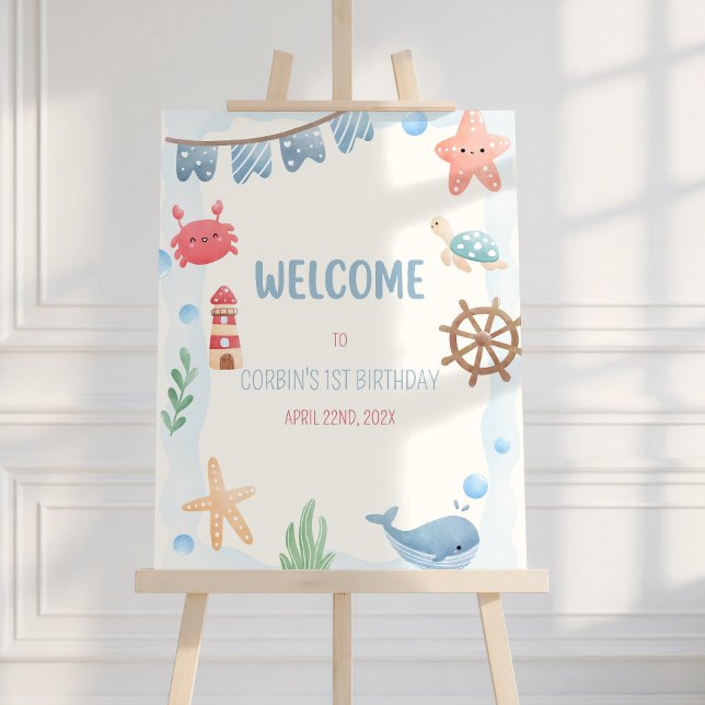 Oneder The Sea Nautical Welcome Sign (Creator Uploaded)