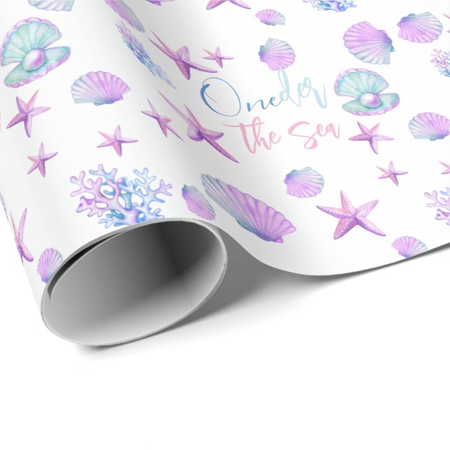 Oneder the Sea Ocean  Wrapping Paper (Roll Corner)