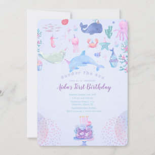 ONEder the Sea: Under the Sea 1st Birthday Party Invitation