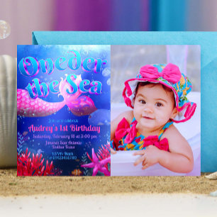 Oneder the Sea with Photo Landscape Invitation