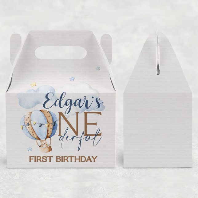 ONEderful 1st Birthday Hot Air Balloon Party Boxes (Creator Uploaded)