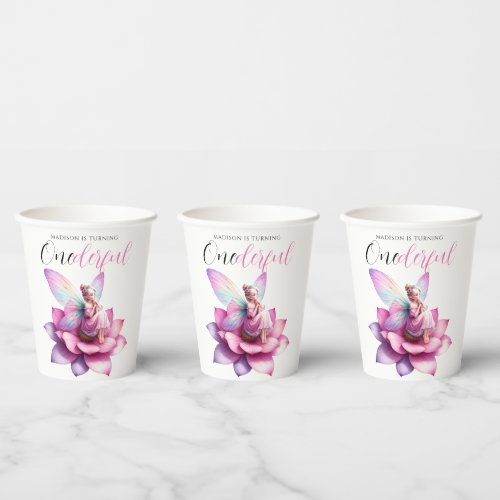 Onederful 1st Birthday Party Paper Cups