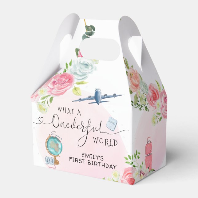ONEderful Adventure Birthday Favor Boxes (Front Side)