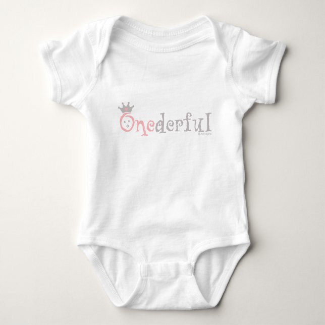 ONEderful BABY (pink) Bodysuit (Front)