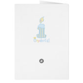 ONEderful Blue Candle Cards (Back)