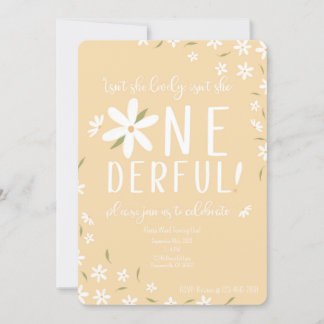 Onederful First Birthday Invitation