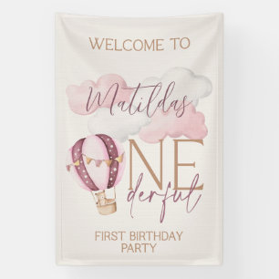 ONEderful First Birthday Party Welcome Sign