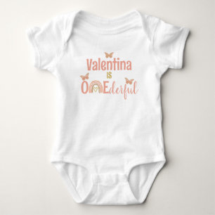 Onederful Girl's First Birthday Party Boho Outfit Baby Bodysuit