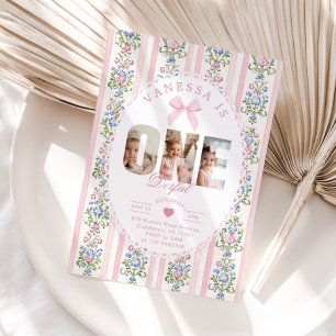 Onederful Love Shack 1st Birthday Photo collage Invitation