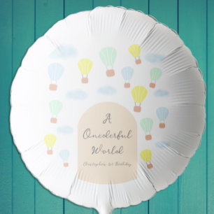 Onederful World Hot Air Balloon 1st Birthday
