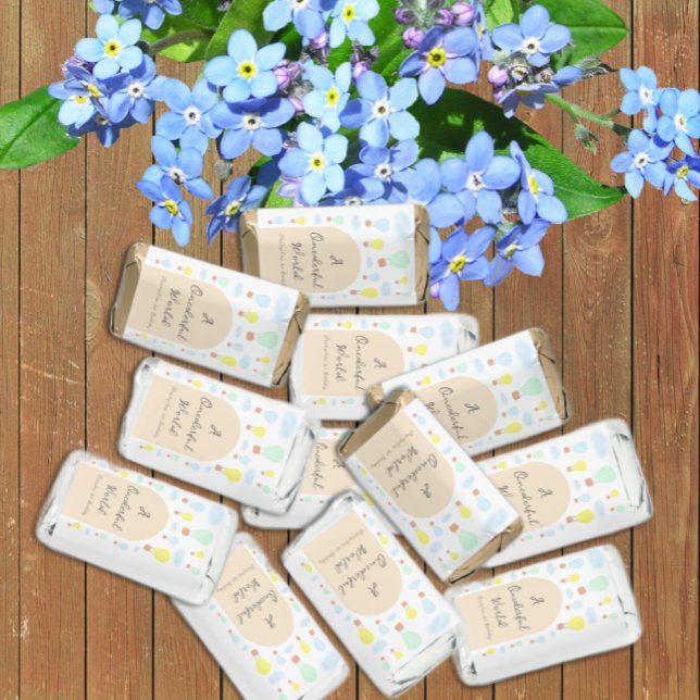 Onederful World Hot Air Balloon 1st Birthday Hershey's Miniatures (Creator Uploaded)