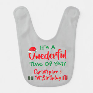 Onederful Year 1st Birthday Baby Bib