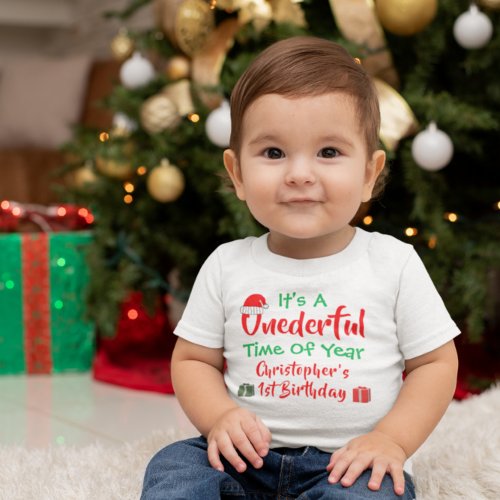 Onederful Year 1st Birthday Baby T_Shirt