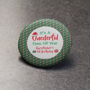 Onederful Year 1st Birthday Button