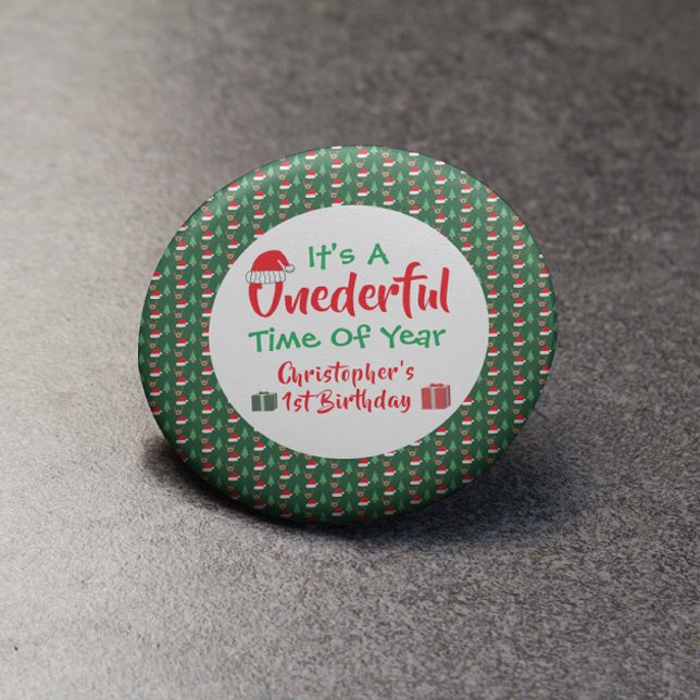Onederful Year 1st Birthday Button (Creator Uploaded)