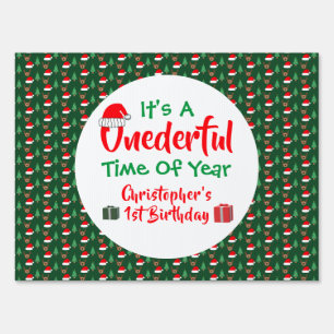 Onederful Year 1st Birthday Sign