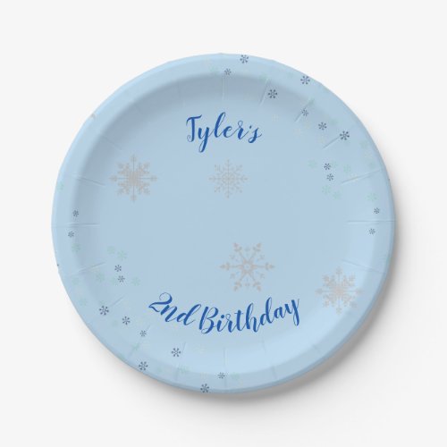 Onederland Boy Party Personalized Plates