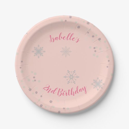Onederland Girl Party Personalized Plates