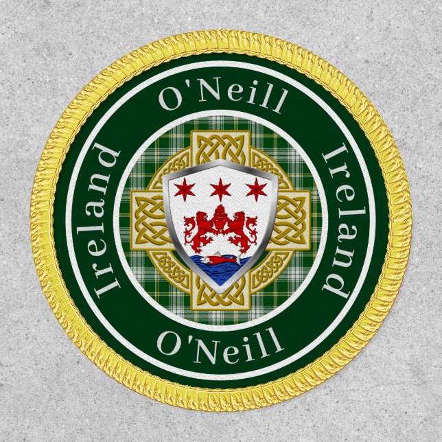 O'Neill Irish Shield/Cross Personalized  Patch (Front)